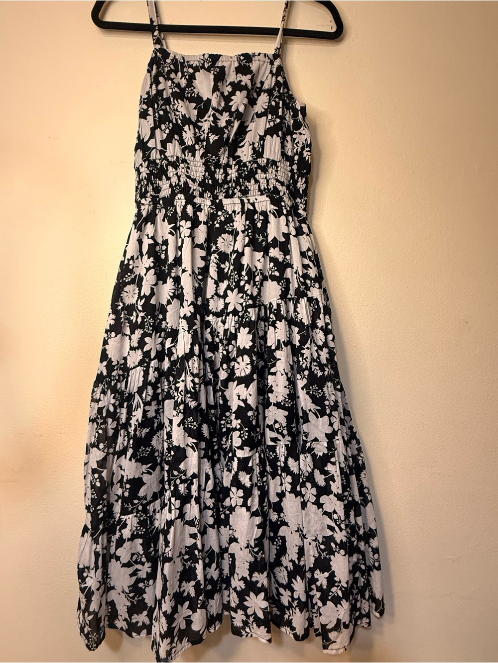 Maurices Black and White Floral Maxi Dress